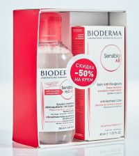 Bioderma (Биодерма) сенсибио ar мицеллярная вода 250мл +ar крем 40мл 0206 (NAOS)