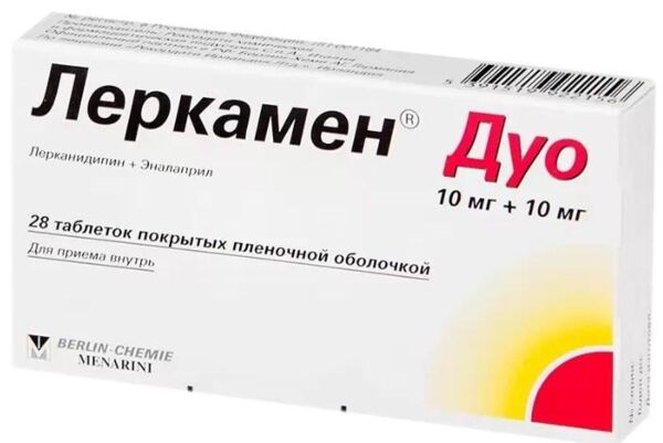 Леркамен дуо 10мг+10мг таб.п/об.пл. №28 (Recordati industria chimica & farmaceutica s.p.a._2)