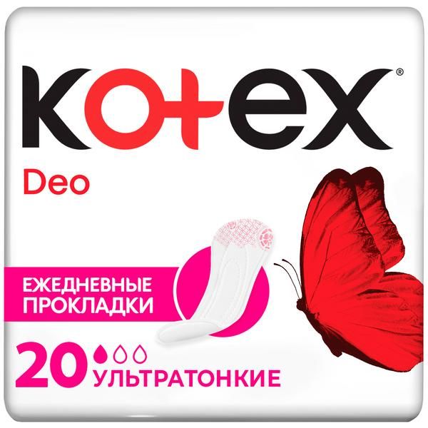 Kotex (котекс) прокладки ежедневные №20 ультратонк (Хайджин текнолоджиз ооо)