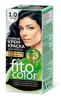 Fitocolor (Фитоколор) крем-краска для волос 115мл тон 1,0 черный 4820 (ФИТОКОСМЕТИК ООО)