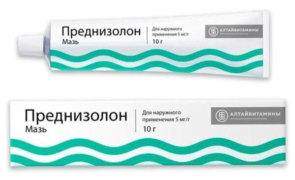 Преднизолон 0.5% 10г мазь д/пр.наружн. №1 туба (Алтайвитамины зао)