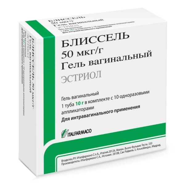 Блиссель 50мкг/г 10г гель ваг. №1 туба апплик.доз  10шт (Italfarmaco s.a.)
