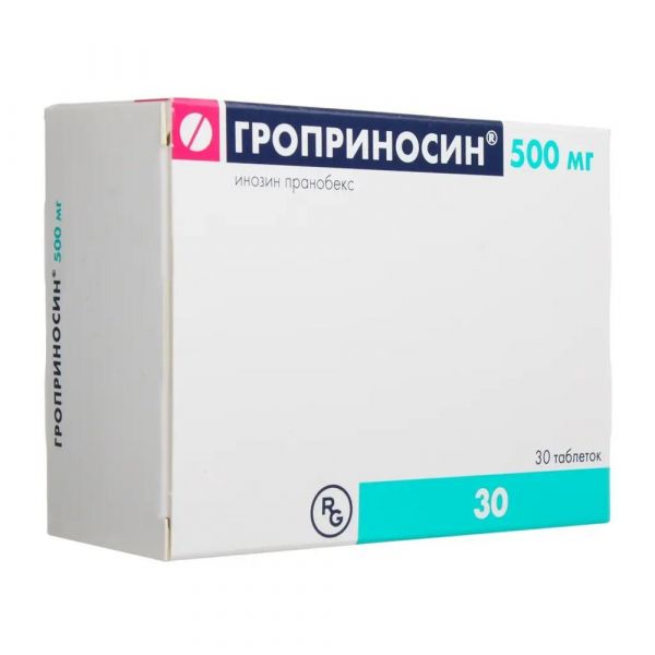 Гроприносин 500мг таб. №30 (Gedeon richter poland co.ltd_1)