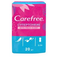 Carefree (Кэфри) прокладки супертонкие №20 ароматиз. инд.уп. (JOHNSON & JOHNSON [THAILAND] LTD.)