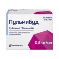 Пульмибуд 0,5мг/мл 2мл сусп.д/инг.доз. №20 (АКРИХИН)