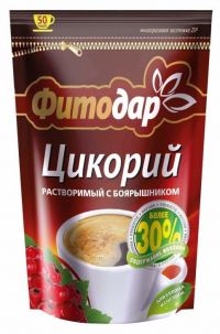 Фитодар цикорий растворимый 100г пак.заст.  с боярыш. (ВИННАЯ КАРТА)