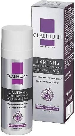 Селенцин peptide active шампунь для мужчин 200мл интенсивная терапия (Алкой-фарм ооо)