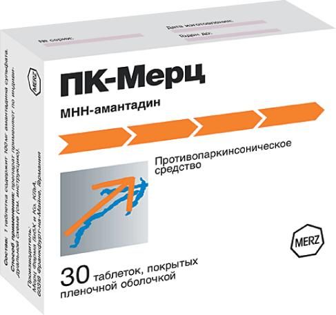 Пк-мерц 100мг таб.п/об.пл. №30 (Klocke pharma-service gmbh/merz pharma gmbh&co)