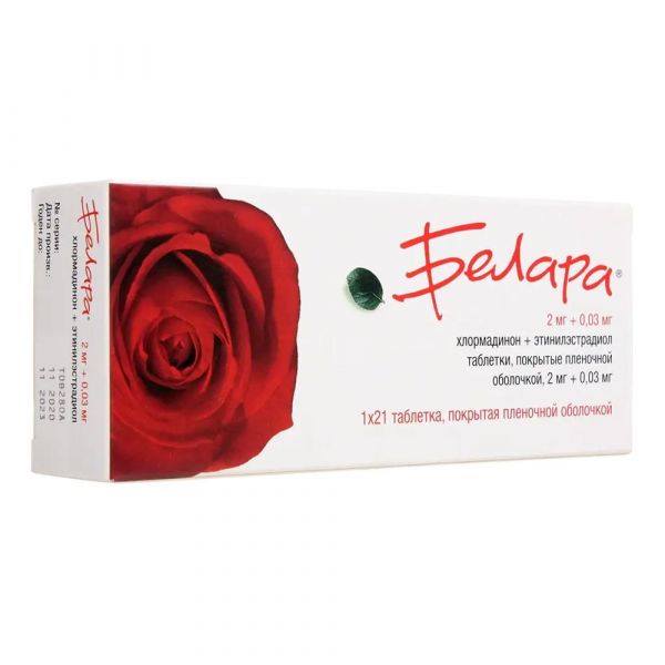 Белара 2мг+30мкг таб.п/об. №21 (Gedeon richter plc._2)