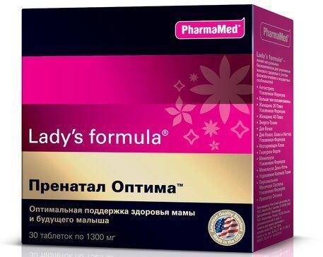 Lady's formula (Ледис формула) пренатал оптима таб. №30 (West coast laboratories inc.)