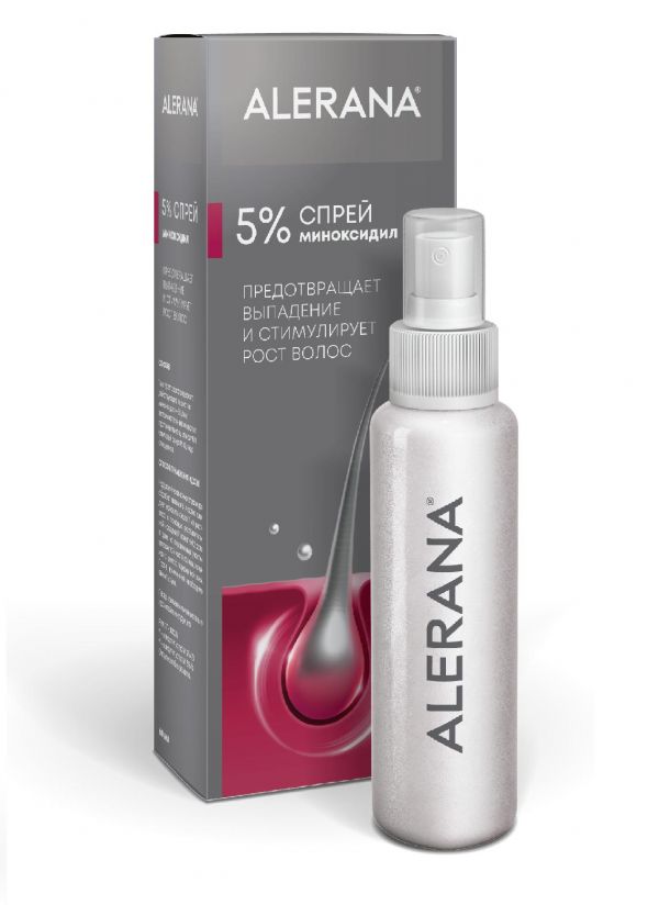 Alerana (Алерана) спрей для наружного применения 5% 60мл №1 фл. по цене ...