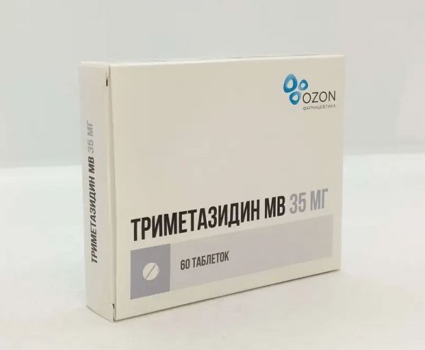 Триметазидин мв 35мг таб.п/об.модиф.высв. №60 по цене от 267.27 руб в Нижнем Тагиле, купить Триметазидин мв 35мг таб.п/об.модиф.высв. №60 (Озон фарм ооо) в аптеке Фармленд, инструкция по применению, отзывы