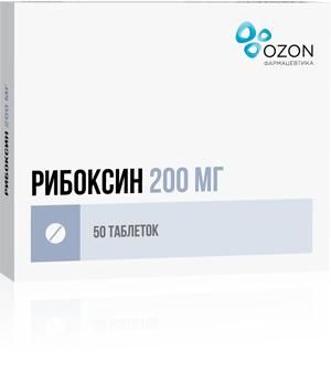 Рибоксин 200мг таб.п/об. №50 (Озон фарм ооо)