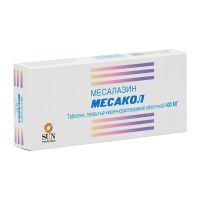 Месакол 400мг таб.п/об.киш/раств. №50 (САН ФАРМА)