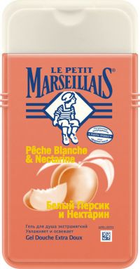 Le Petit Marseillais (Ля петит марселье) гель для душа белый персик и нектарин 250мл (JOHNSON & JOHNSON SANTE BEAUTE FRANCE S.A.S)