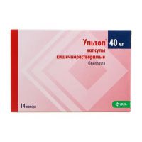 Ультоп 40мг капс.киш/раств. №14 (КРКА)