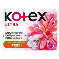 Kotex (Котекс) прокладки ультра №10 сетчат. нормал (КИМБЕРЛИ КЛАРК)