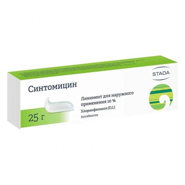Синтомицин 10% 25г линимент №1 уп. (Нижфарм оао)