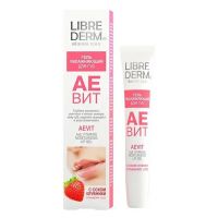 Libriderm (Либридерм) аевит 20мл гель д/губ увлажн. клубника (ЗЕЛДИС)