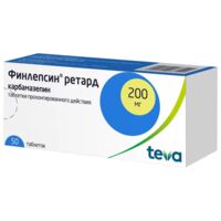 Финлепсин ретард 200мг таб.пролонг. №50 (ТЕВА)
