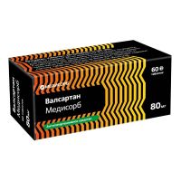 Валсартан 80мг таб.п/об.пл. №60 (МЕДИСОРБ)