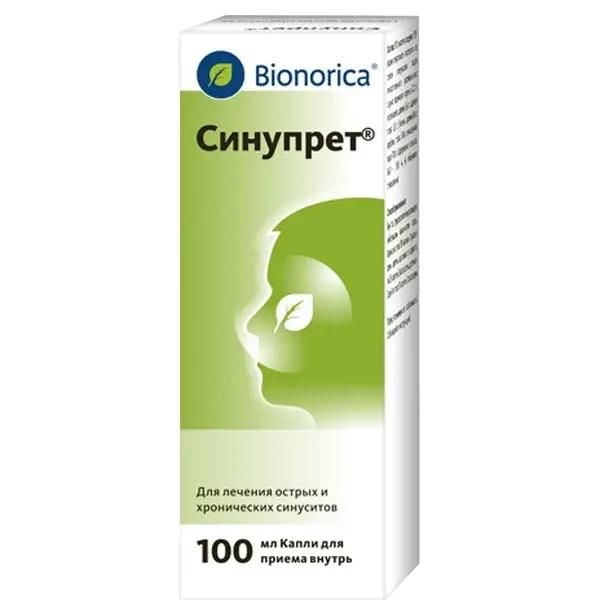 Синупрет 100мл капли д/пр.внутр. №1 фл.-кап. по цене от 587.00 руб в Тюмени, купить Синупрет 100мл капли д/пр.внутр. №1 фл.-кап. (Bionorica se) в аптеке Фармленд, инструкция по применению, отзывы