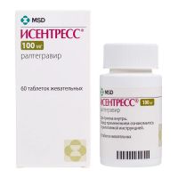 Исентресс 100мг таб.жев. №60 фл. (МЕРК ШАРП ЭНД ДОУМ)