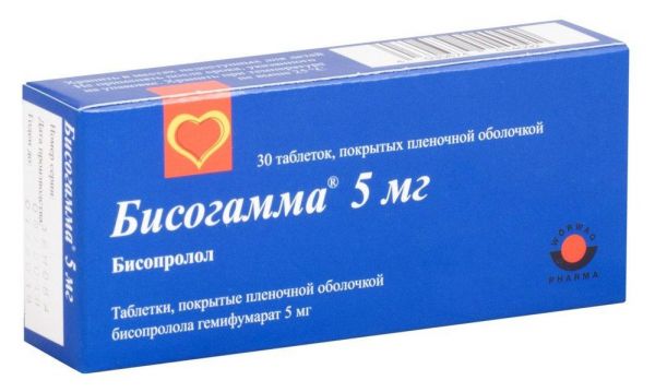 Бисогамма 5мг таб.п/об.пл. №30 (S.c.magistra c&c)