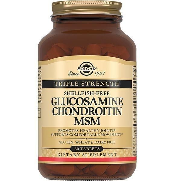 Solgar (Солгар) глюкозамин-хондроитин-мсм комплекс таб. №60 (Solgar vitamin and herb)