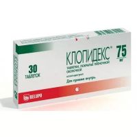 Клопидекс 75мг таб.п/об.пл. №30 (БЕЛУПО)