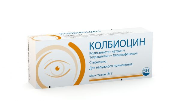Колбиоцин 5г мазь глазн. №1 туба (S.i.f.i. s.p.a.)