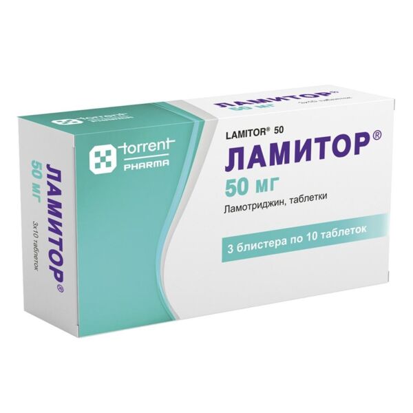 Ламитор 50мг таб. №30 (Torrent pharmaceuticals ltd)