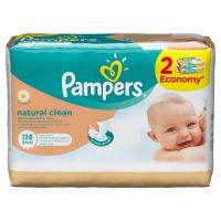 Pampers (Памперс) салфетки влажные naturally clean №128 смен.блок (ПРОКТЕР ЭНД ГЕМБЛ)