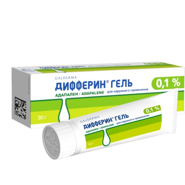 Дифферин 0.1% 30г гель д/пр.наружн. №1 туба (Galderma laboratoires s.a.)