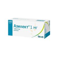 Азилект 1мг таб. №100 (ТЕВА)