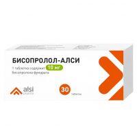 Бисопролол 10мг таб.п/об. №30 (АЛСИ ФАРМА)