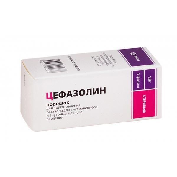 Цефазолин 1г пор.д/р-ра д/ин.в/в.,в/м. №1 фл.  карт.пачка (Лекко фф зао_1)