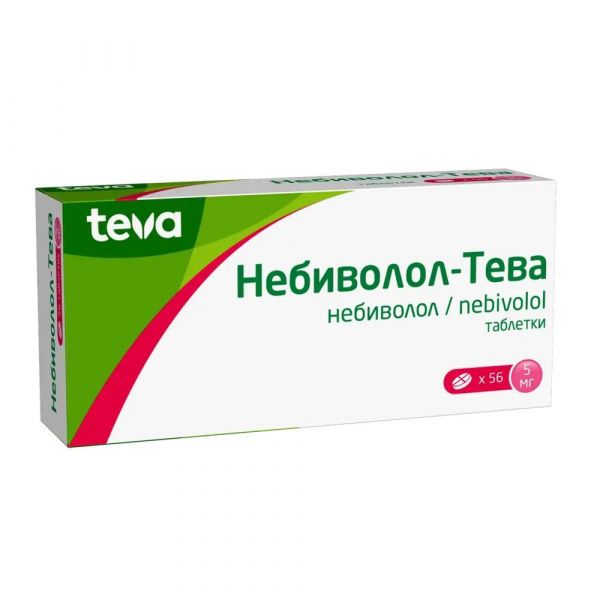 Небиволол-тева 5мг таб. №56 (Balkanpharma-dupnitza ad)