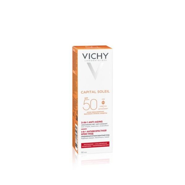 Vichy (виши) капсолей крем с антивозрастным действием 50мл spf50 5231 (Vichy laboratoires)
