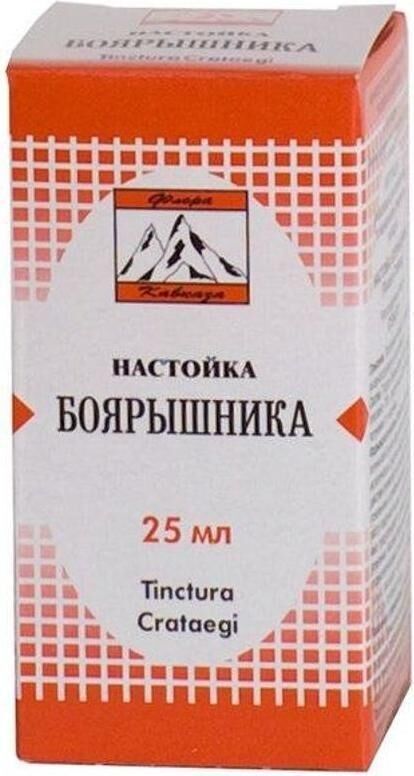 Боярышник 25мл настойка №1 фл. (Флора кавказа оао)