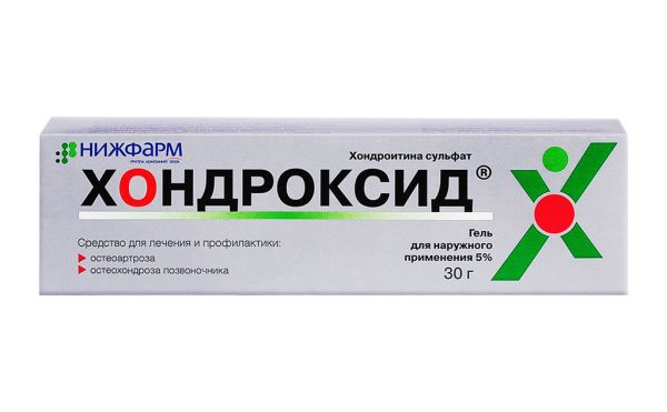 Хондроксид 5% 30г гель для наружного применения №1 туба (Нижфарм оао)