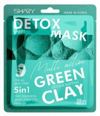 Shary (Шери) маска на тканевой основе 25г сыворотка и зеленая глина (ANCORS CO. LTD)