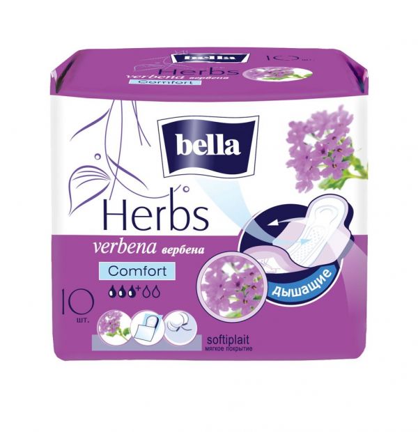 Bella (белла) прокладки herbs комфорт софт №10 вербена (Белла ооо)