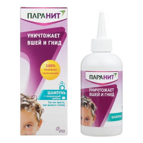 Паранит 200мл шампунь +расческа (Chefaro ireland ltd.)
