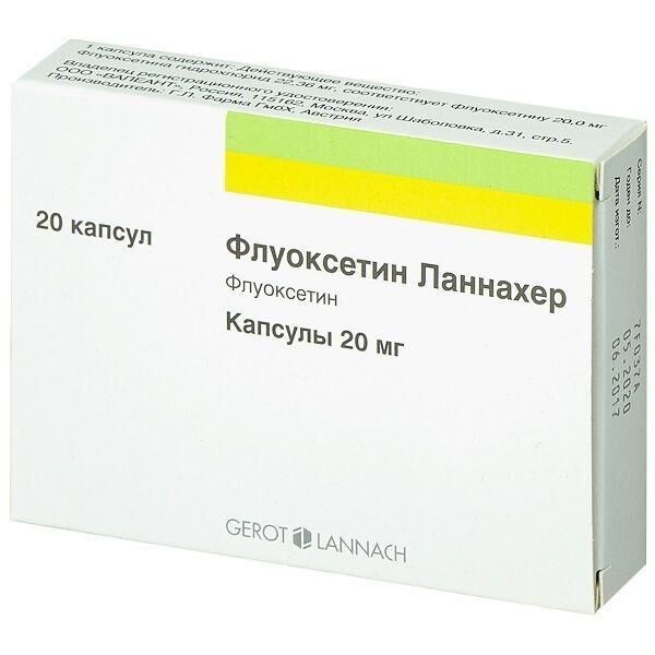 Флуоксетин 20мг капс. №20 (G.l.pharma gmbh_3)