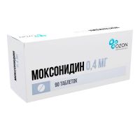 Моксонидин 0,4мг таб.п/об.пл. №90 (АТОЛЛ)