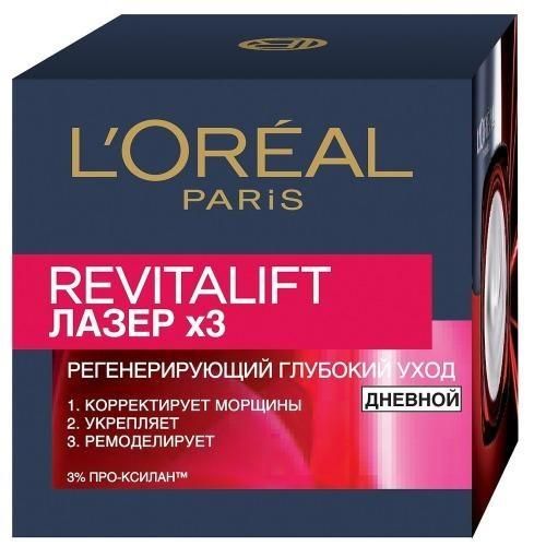 L'Oreal (Лореаль) ревиталифт лазер x3 регенерирующий дневной крем 50мл (Loreal)