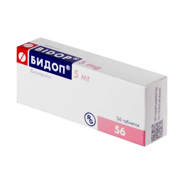 Бидоп 5мг таб. №56 (Гедеон рихтер-рус ао_2)