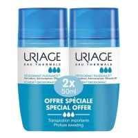 Uriage (Урьяж) дезодорант тройного действия 50мл х2 шт (Д УРЬЯЖ ДЕРМАТОЛОДЖИ ЛАБОРАТОРИ)