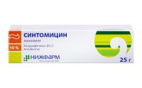 Синтомицин 10% 25г линимент №1 уп. (НИЖФАРМ ОАО)